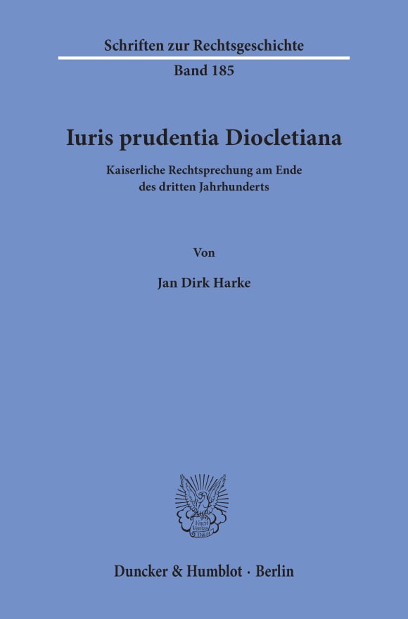 Cover Iuris prudentia Diocletiana