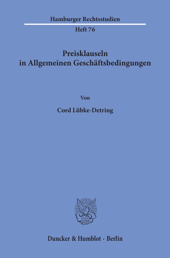 Cover Preisklauseln in Allgemeinen Geschäftsbedingungen