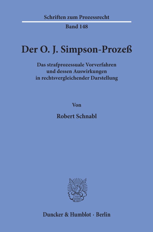 Cover Der O. J. Simpson-Prozeß