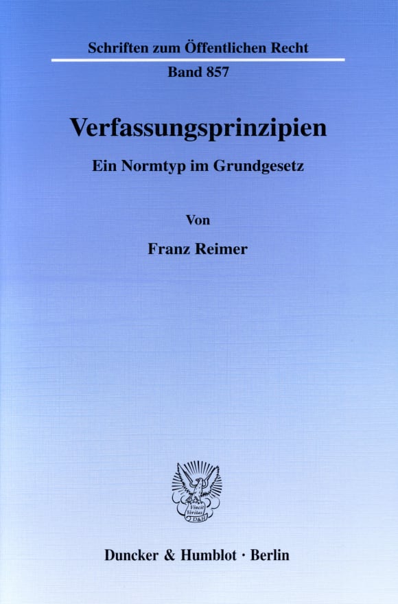 Cover Verfassungsprinzipien