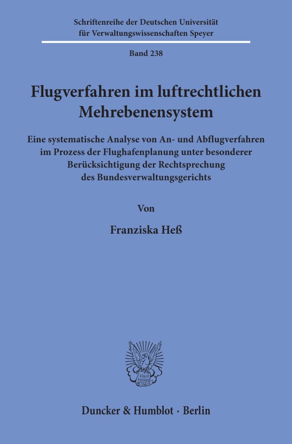 Cover Flugverfahren im luftrechtlichen Mehrebenensystem