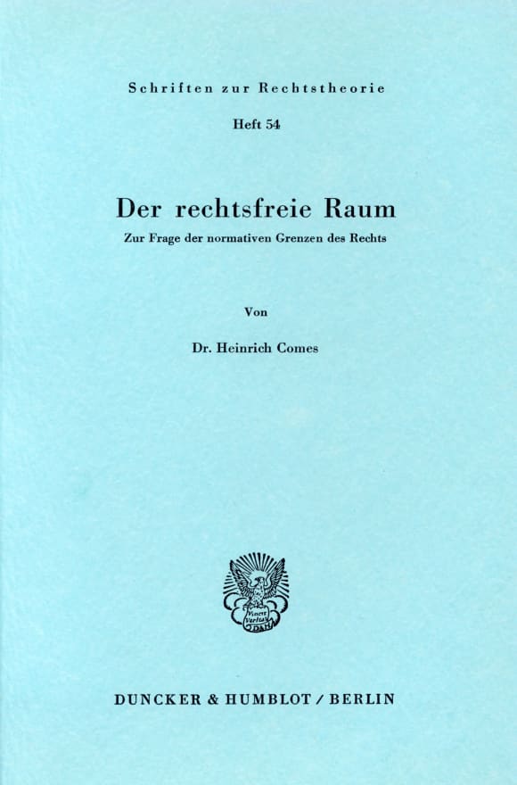 Cover Der rechtsfreie Raum