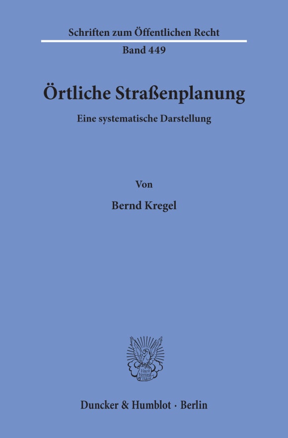 Cover Örtliche Straßenplanung