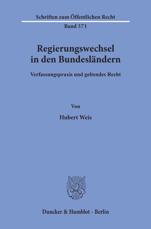 Cover Regierungswechsel in den Bundesländern