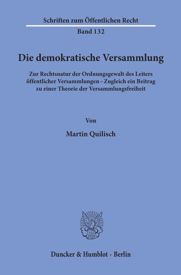 Cover Die demokratische Versammlung