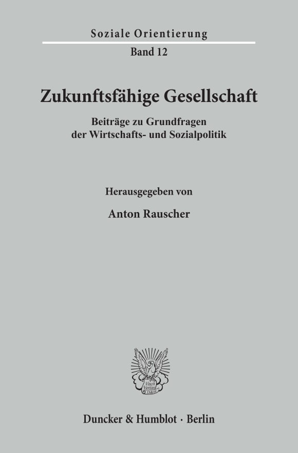 Cover Zukunftsfähige Gesellschaft