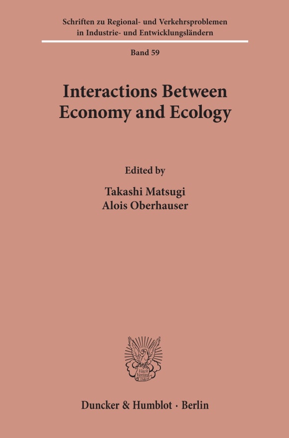 Cover Interactions Between Economy and Ecology