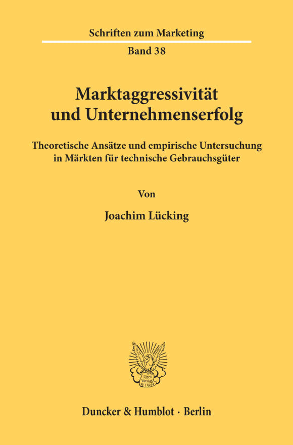 Cover Marktaggressivität und Unternehmenserfolg