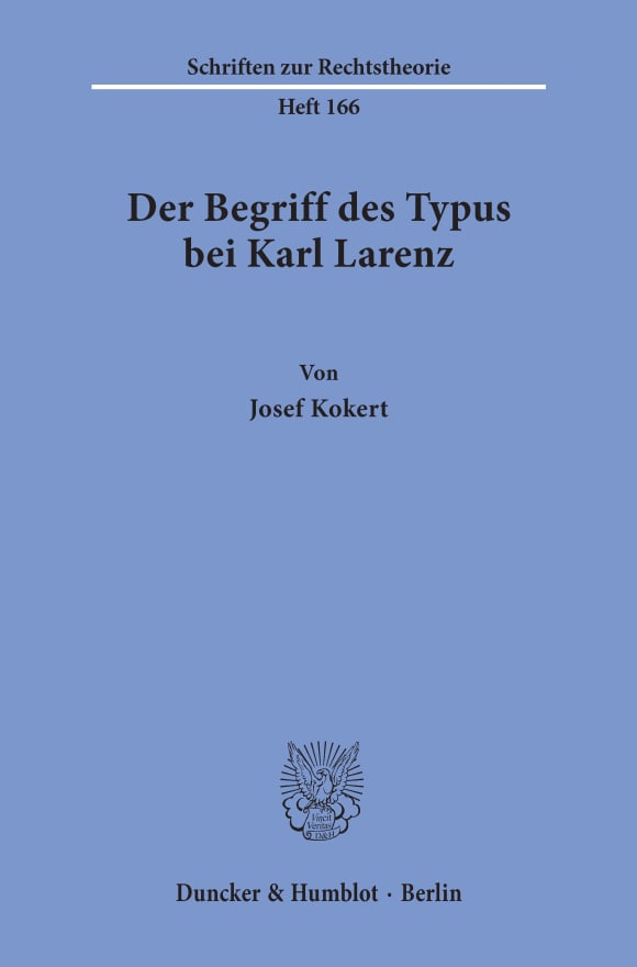 Cover Der Begriff des Typus bei Karl Larenz