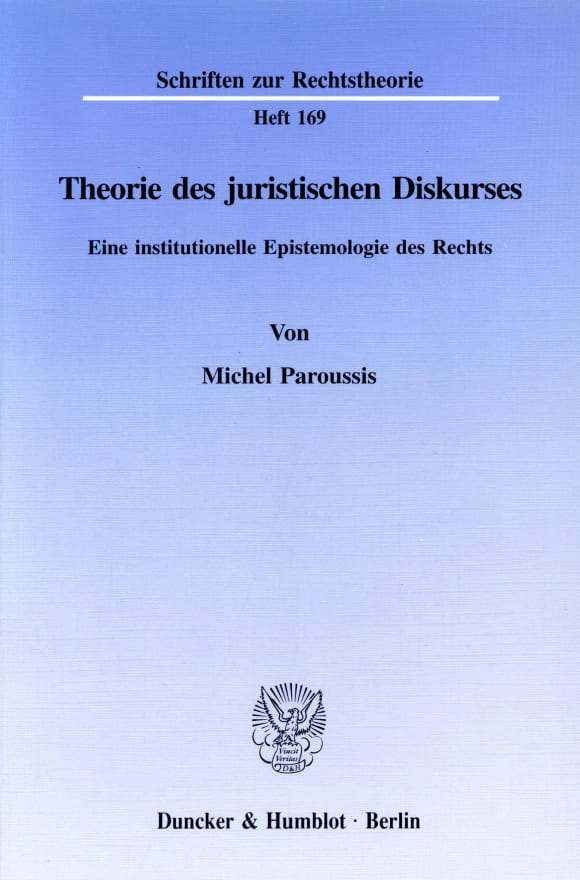 Cover Theorie des juristischen Diskurses