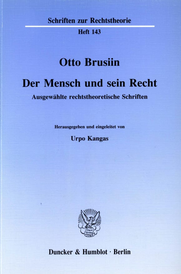 Cover Der Mensch und sein Recht