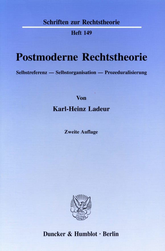 Cover Postmoderne Rechtstheorie