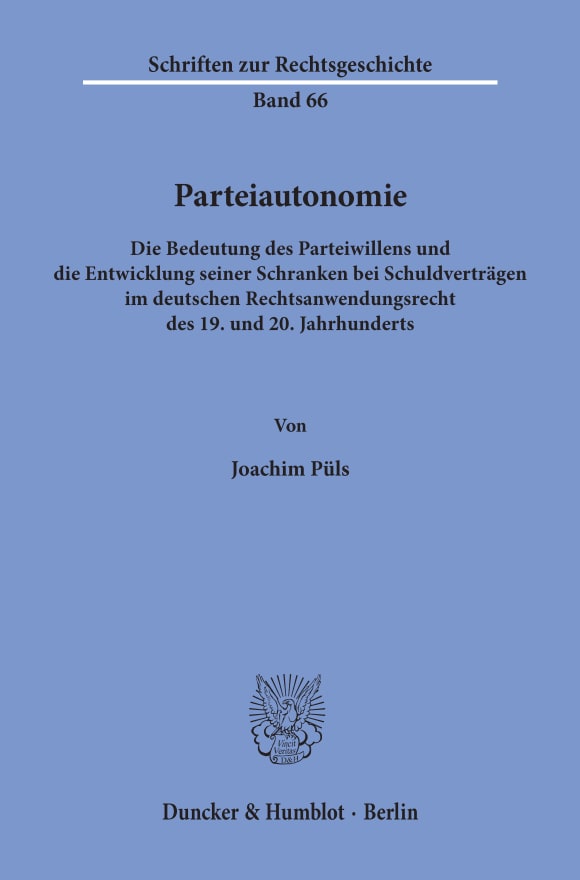 Cover Parteiautonomie