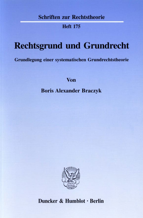 Cover Rechtsgrund und Grundrecht