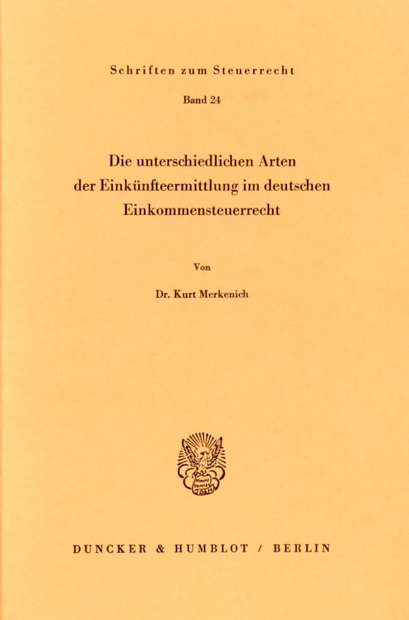 Cover Die unterschiedlichen Arten der Einkünfteermittlung im deutschen Einkommensteuerrecht