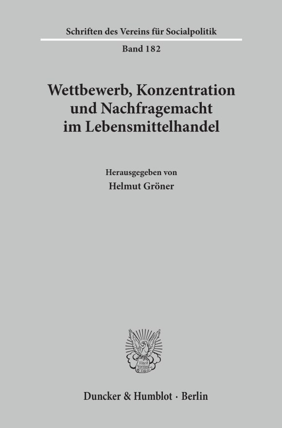 Cover Wettbewerb, Konzentration und Nachfragemacht im Lebensmittelhandel