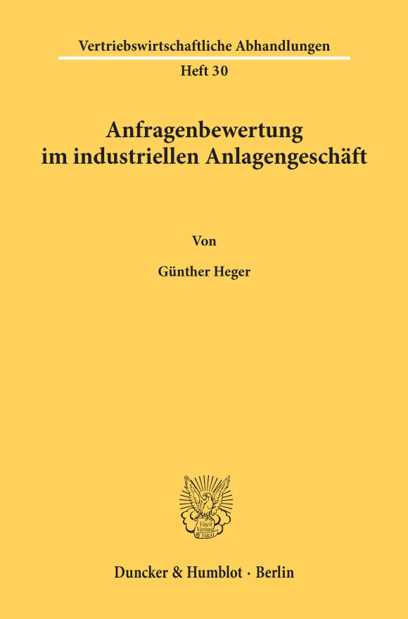 Cover Anfragenbewertung im industriellen Anlagengeschäft