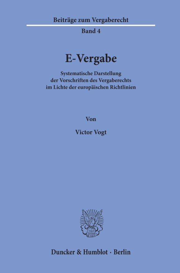 Cover E-Vergabe