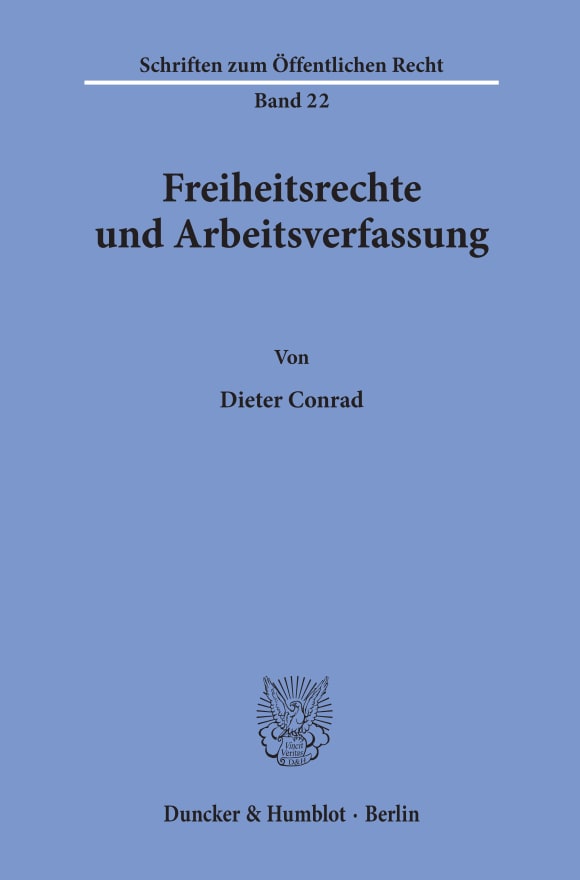 Cover Freiheitsrechte und Arbeitsverfassung