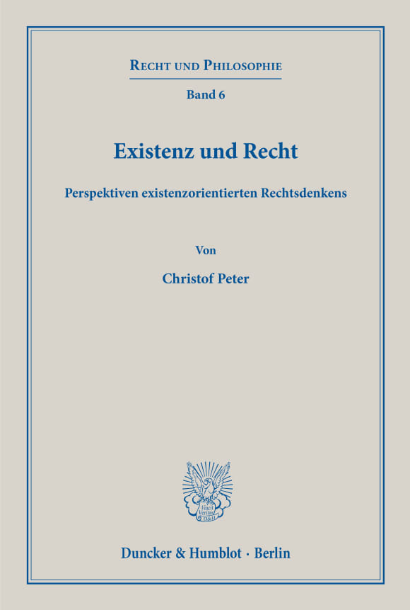 Cover Existenz und Recht