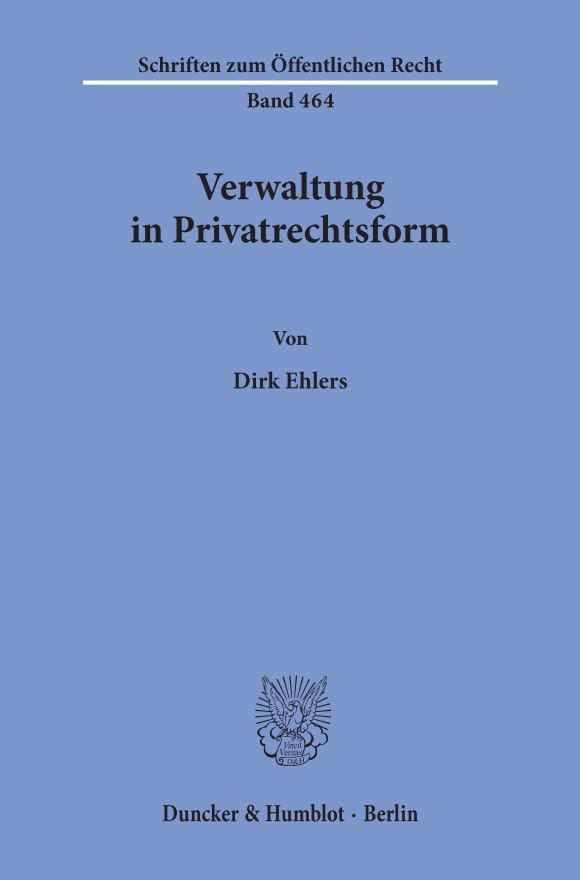 Cover Verwaltung in Privatrechtsform