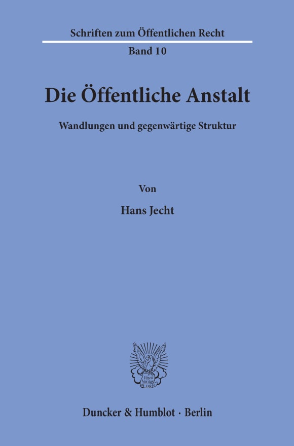 Cover Die Öffentliche Anstalt