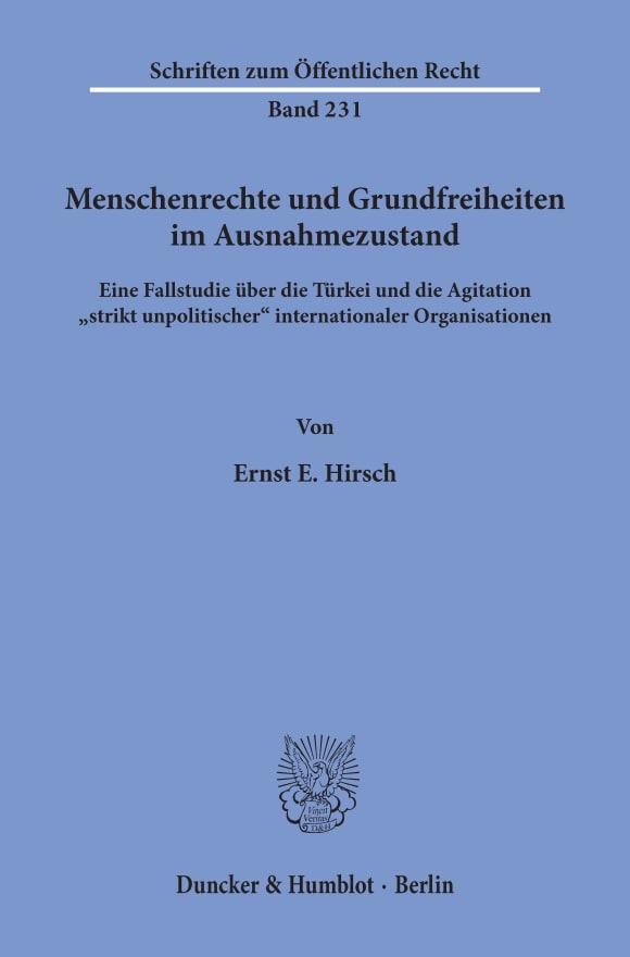 Cover Menschenrechte und Grundfreiheiten im Ausnahmezustand