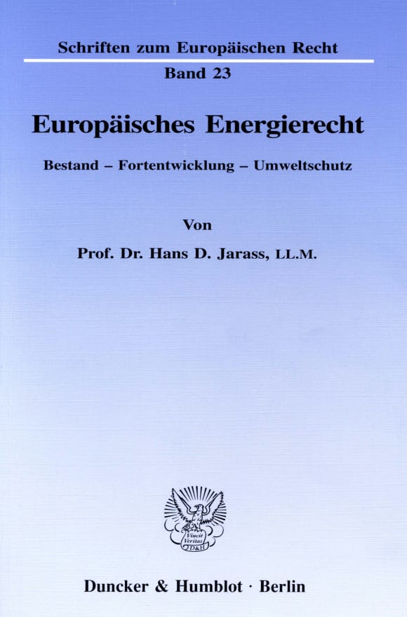 Cover Europäisches Energierecht