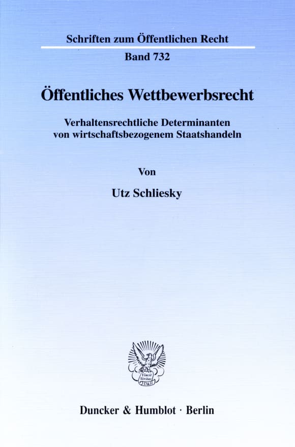 Cover Öffentliches Wettbewerbsrecht