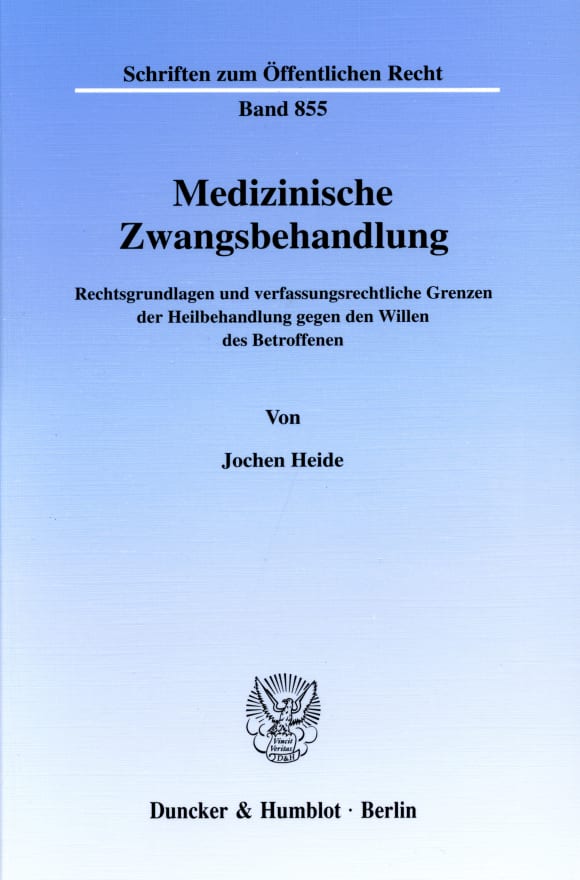 Cover Medizinische Zwangsbehandlung