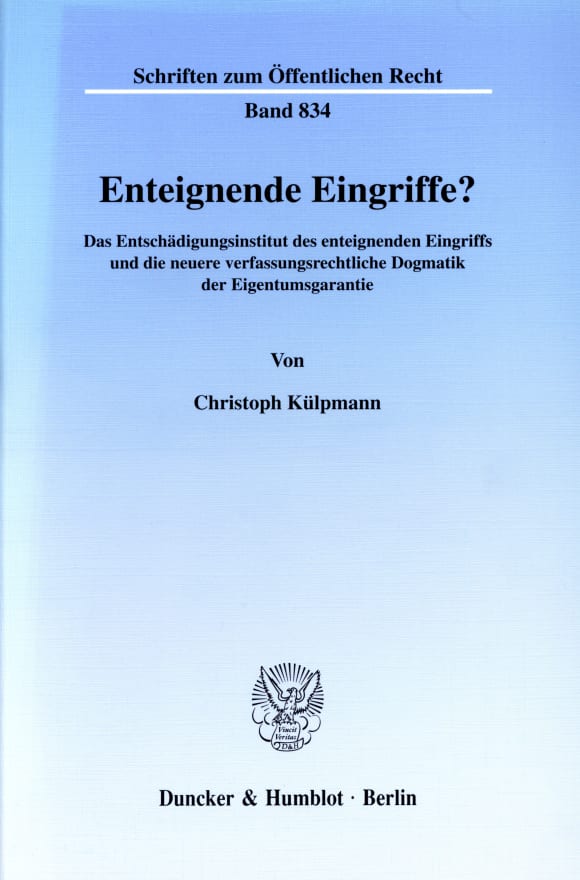 Cover Enteignende Eingriffe?