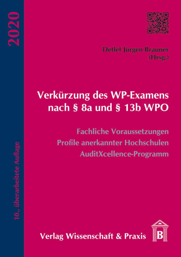 Cover Verkürzung des WP-Examens nach § 8a und § 13b WPO