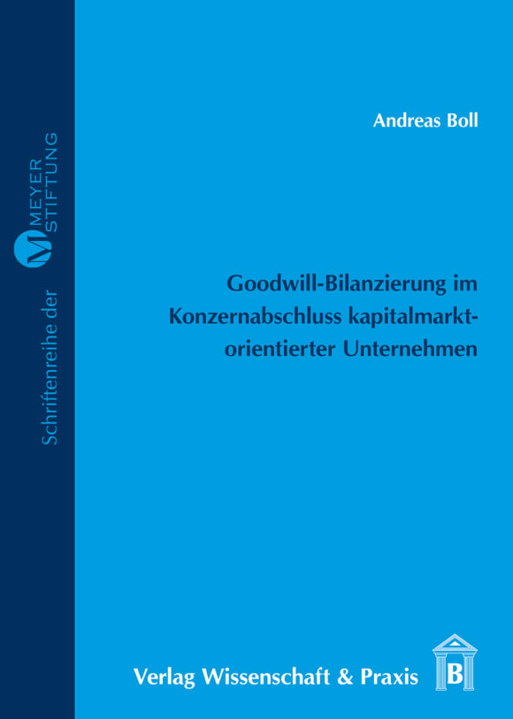 Cover Goodwill-Bilanzierung im Konzernabschluss kapitalmarktorientierter Unternehmen