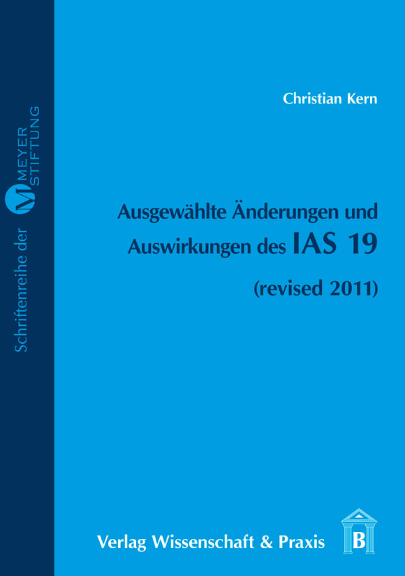 Cover Ausgewählte Änderungen und Auswirkungen des IAS 19