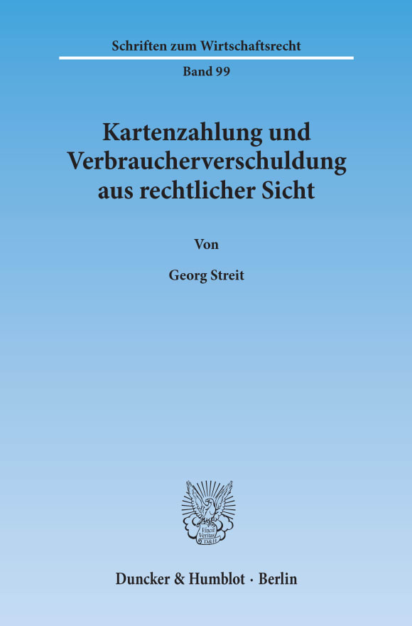 Cover Kartenzahlung und Verbraucherverschuldung aus rechtlicher Sicht