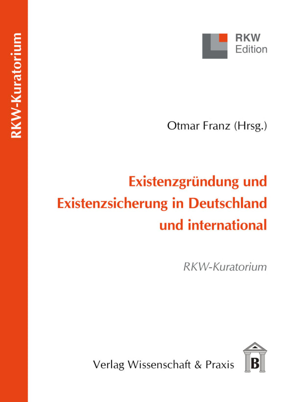 Cover Existenzgründung und Existenzsicherung in Deutschland und international