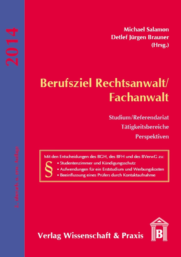 Cover Berufsziel Rechtsanwalt/Fachanwalt