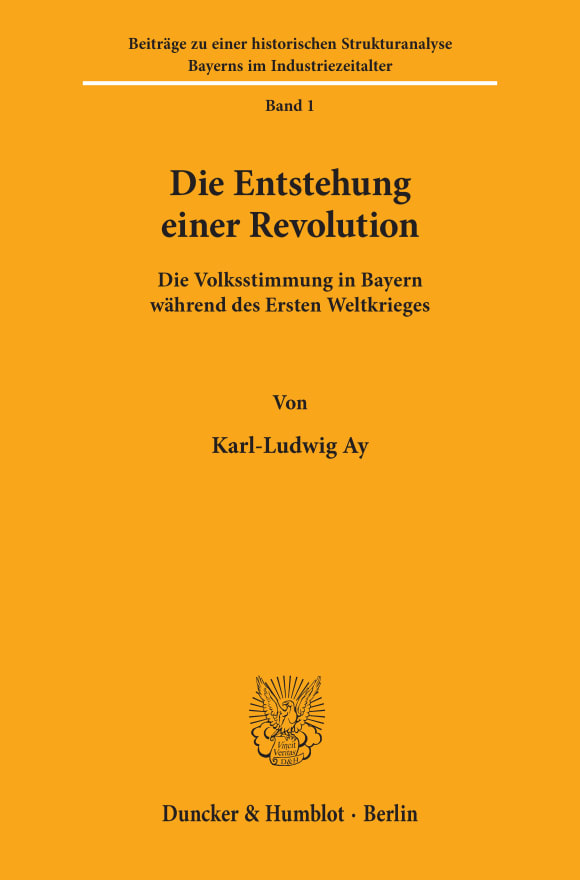 Cover Die Entstehung einer Revolution