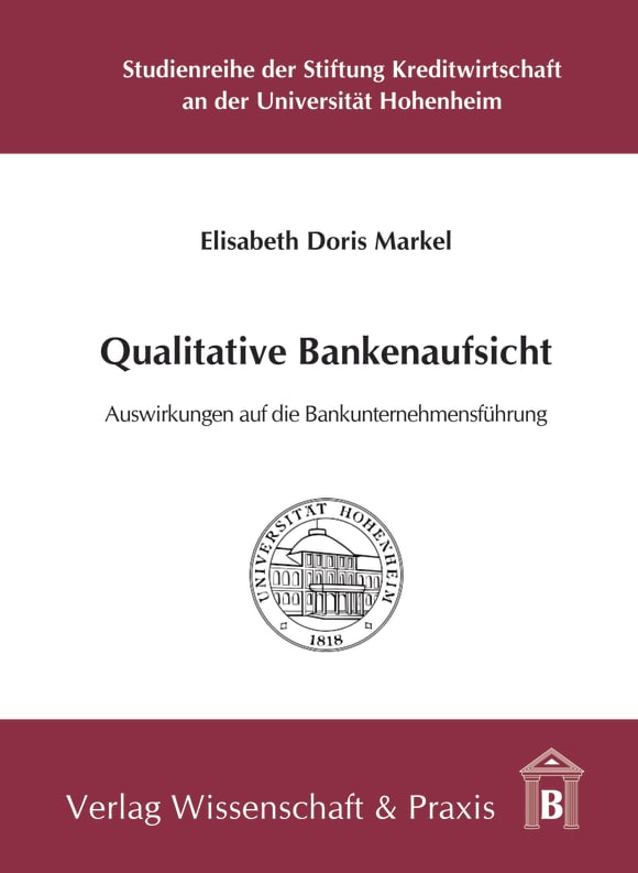 Cover Qualitative Bankenaufsicht