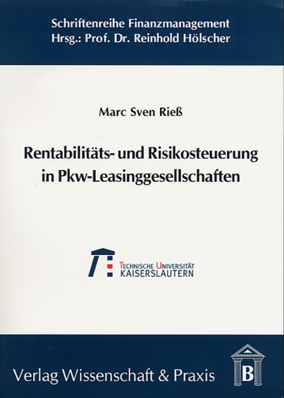 Cover Rentabilitäts- und Risikosteuerung in Pkw-Leasinggesellschaften