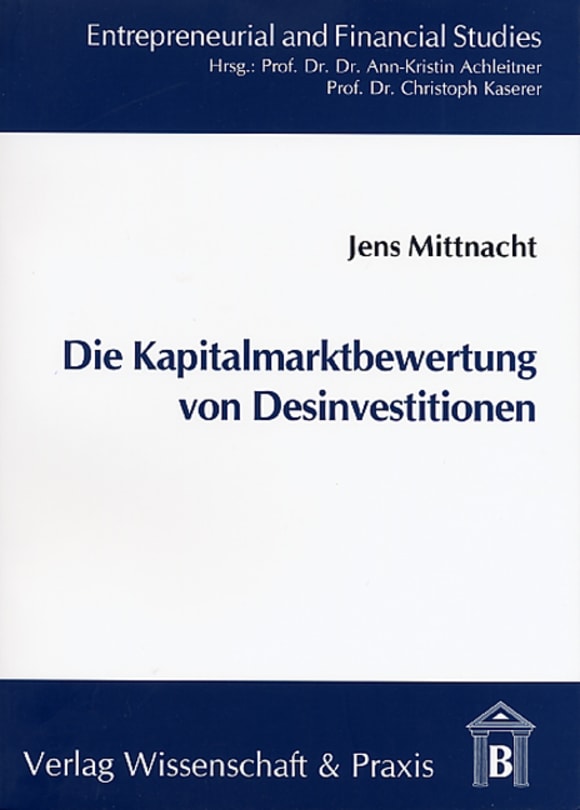 Cover Die Kapitalmarktbewertung von Desinvestitionen