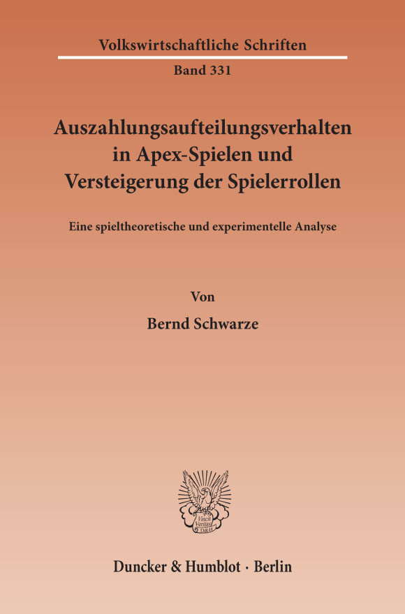 Cover Auszahlungsaufteilungsverhalten in Apex-Spielen und Versteigerung der Spielerrollen