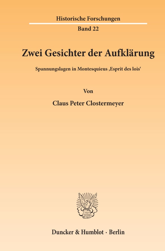 Cover Zwei Gesichter der Aufklärung