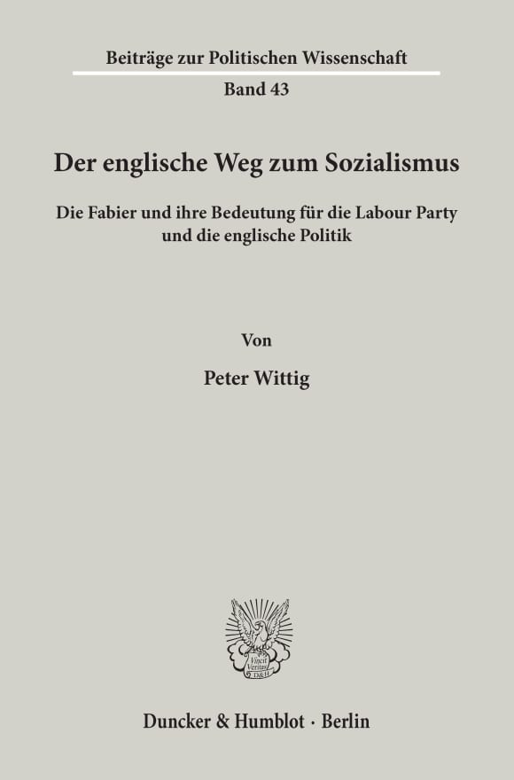 Cover Der englische Weg zum Sozialismus