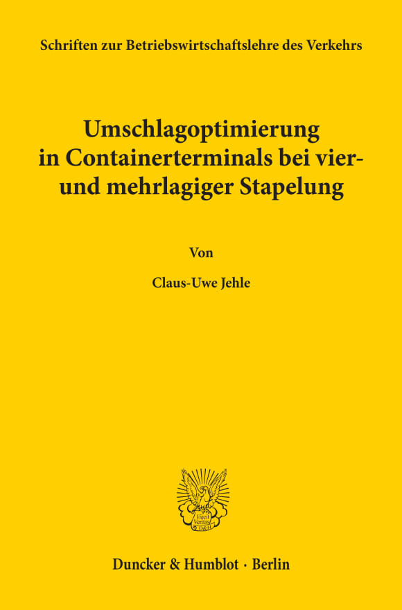 Cover Schriften zur Betriebswirtschaftslehre des Verkehrs (SBV)