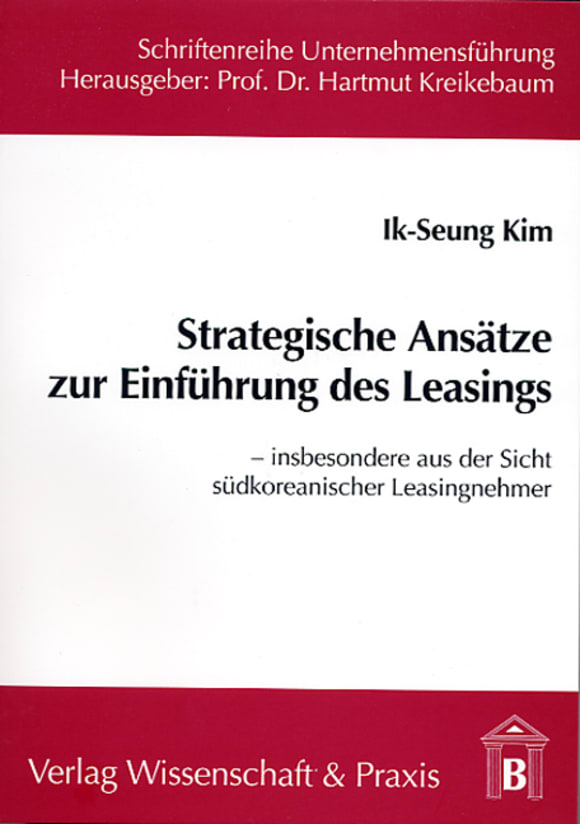 Cover Strategische Ansätze zur Einführung des Leasings