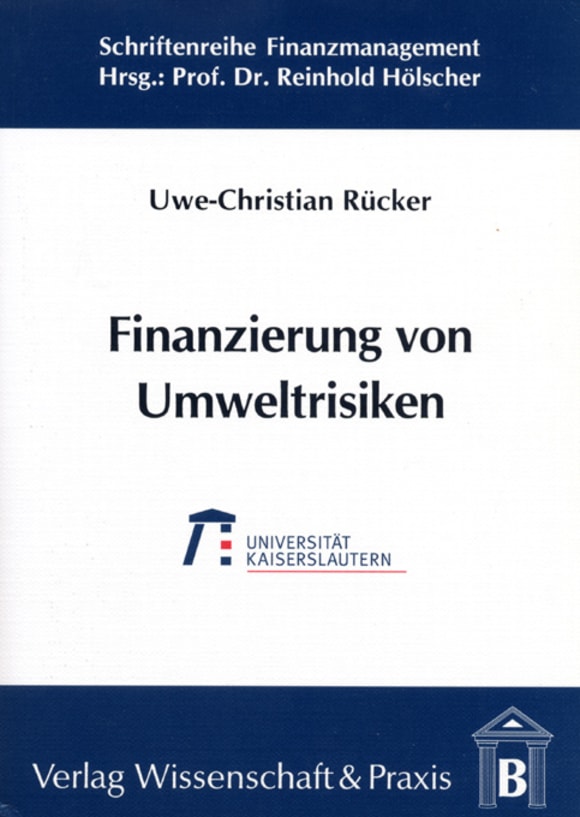 Cover Finanzierung von Umweltrisiken