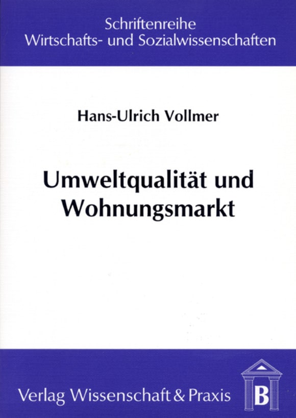 Cover Umweltqualität und Wohnungsmarkt