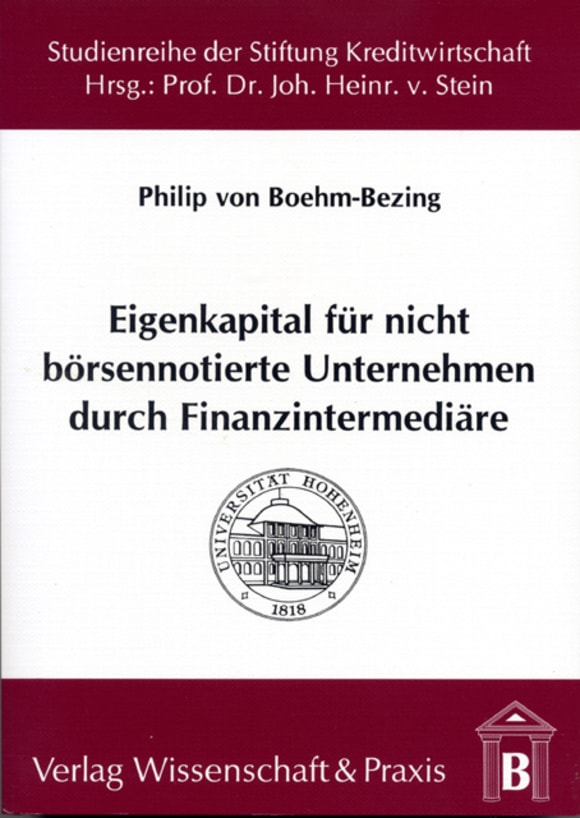 Cover Eigenkapital für nicht börsennotierte Unternehmen durch Finanzintermediäre