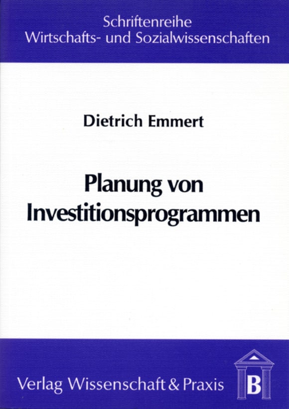 Cover Planung von Investitionsprogrammen